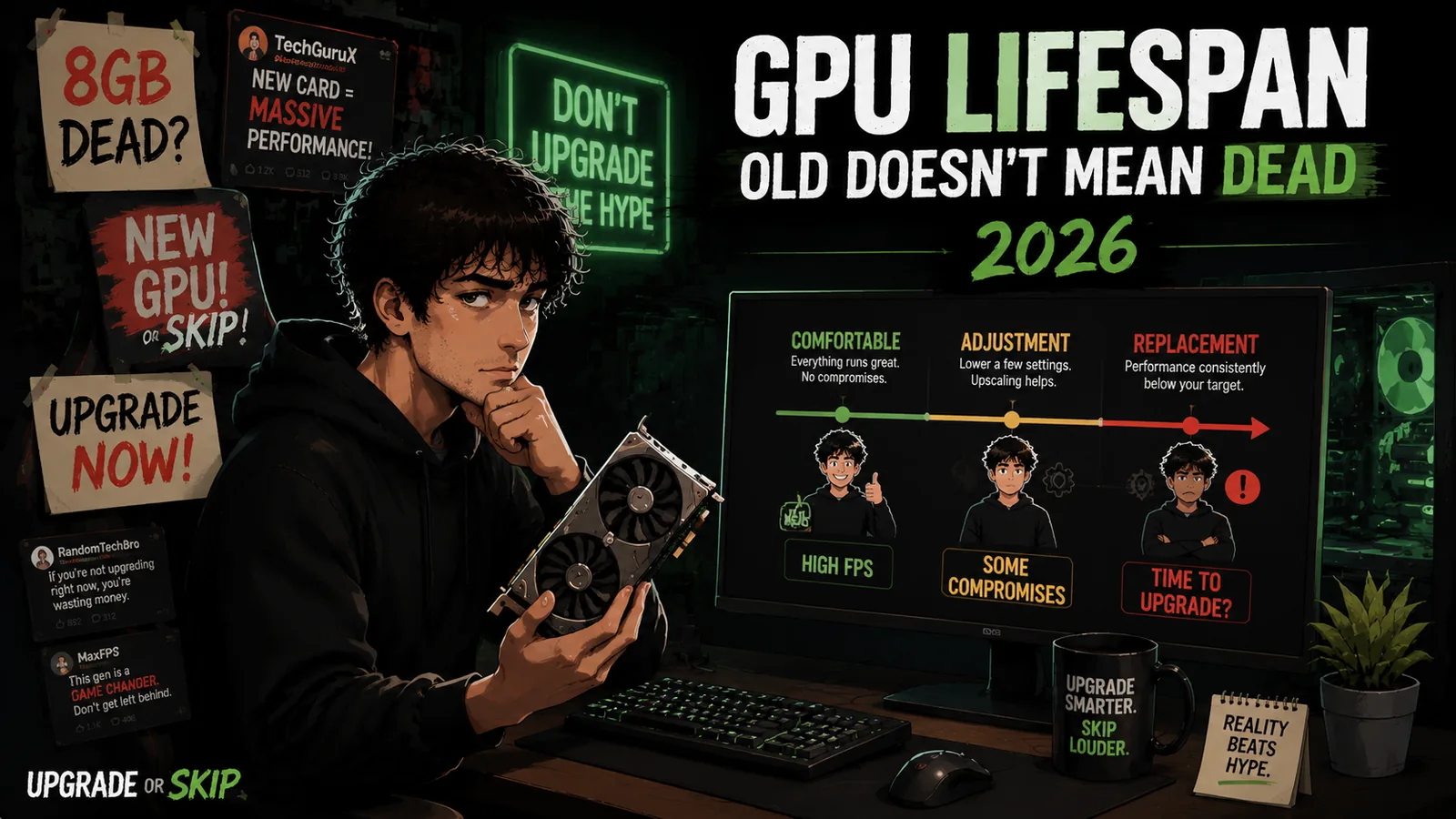 A gamer deciding whether an older GPU is still good enough in 2026