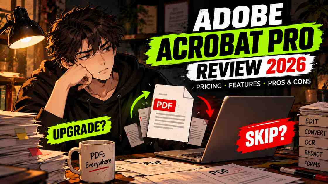 Adobe Acrobat Pro Review 2026 pricing features pros and cons