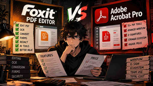 Foxit PDF Editor vs Adobe Acrobat Pro 2026: Which PDF Editor Is Better Value?